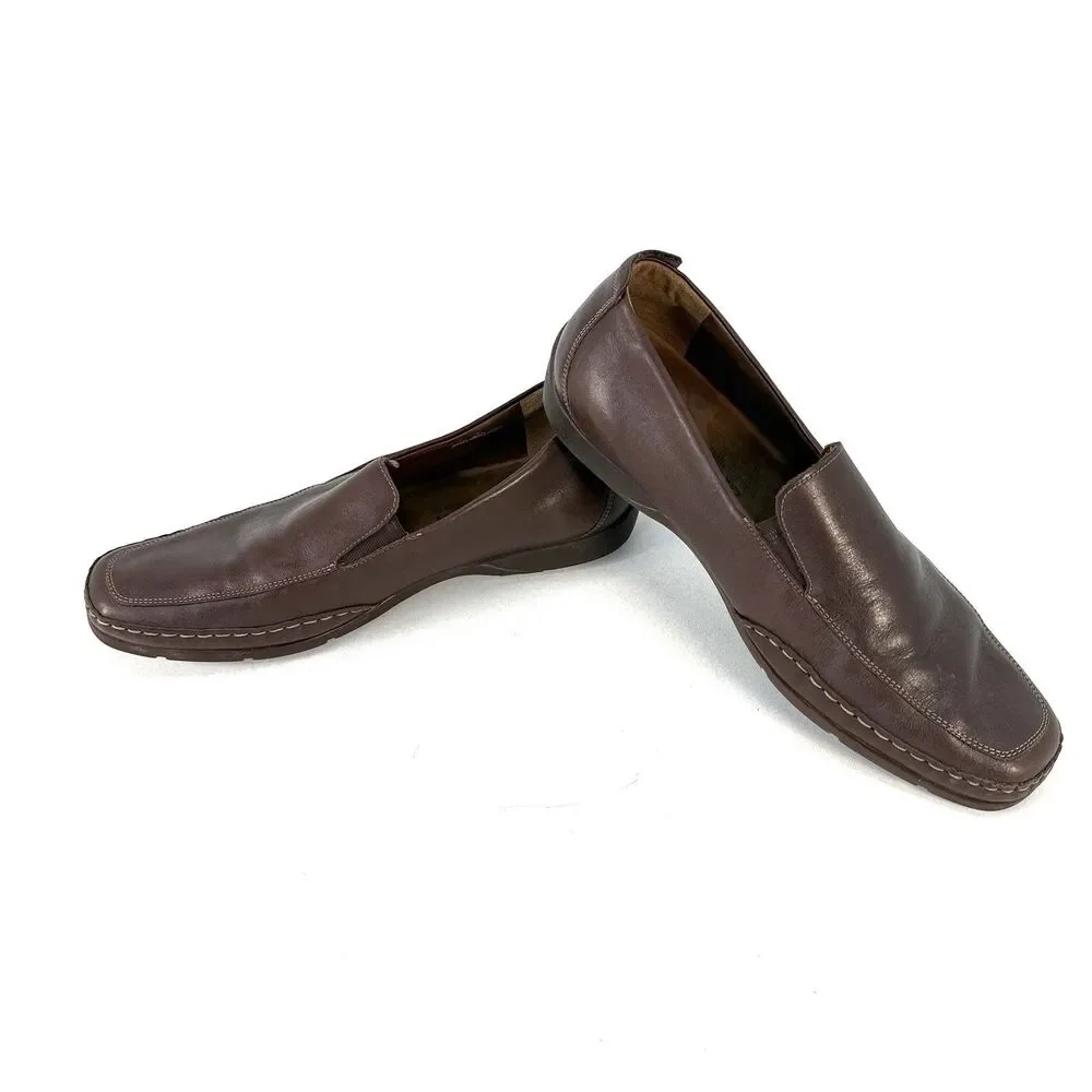 Mephisto Shoes Mens Size 13 Leather Loafers Comfort Slip On Made In Portugal